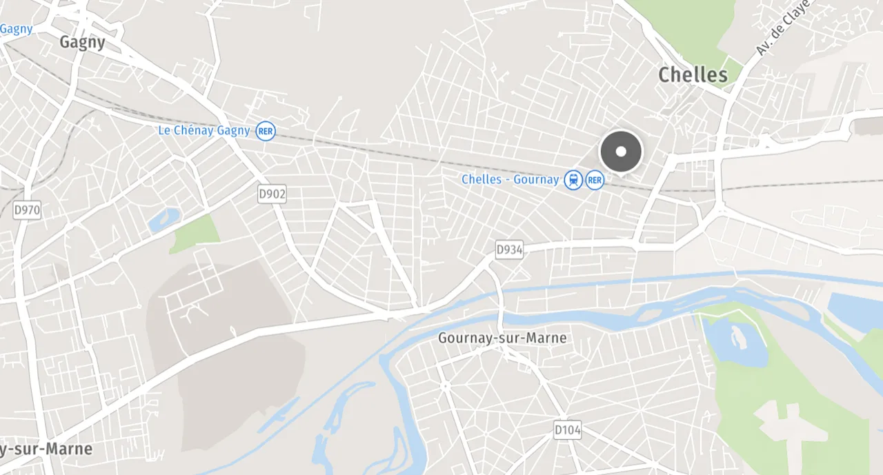 Carte de localisation STI à Chelles
